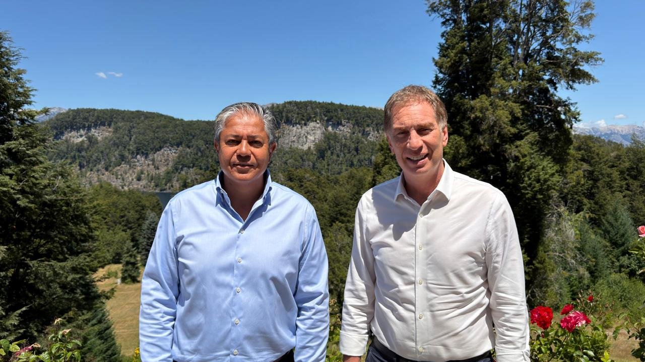 Diego Santilli y Rolando Figueroa en reunión por la reforma laboral
