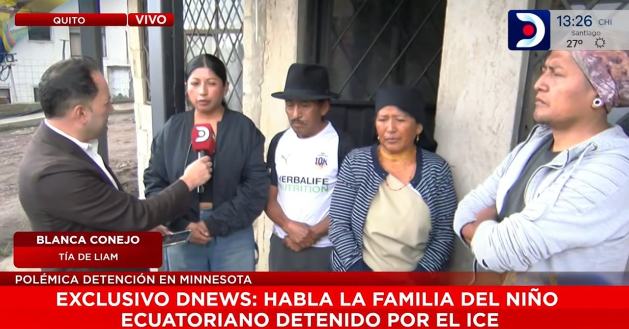 Niño ecuatoriano detenido junto a su padre por agentes de ICE en Estados Unidos
