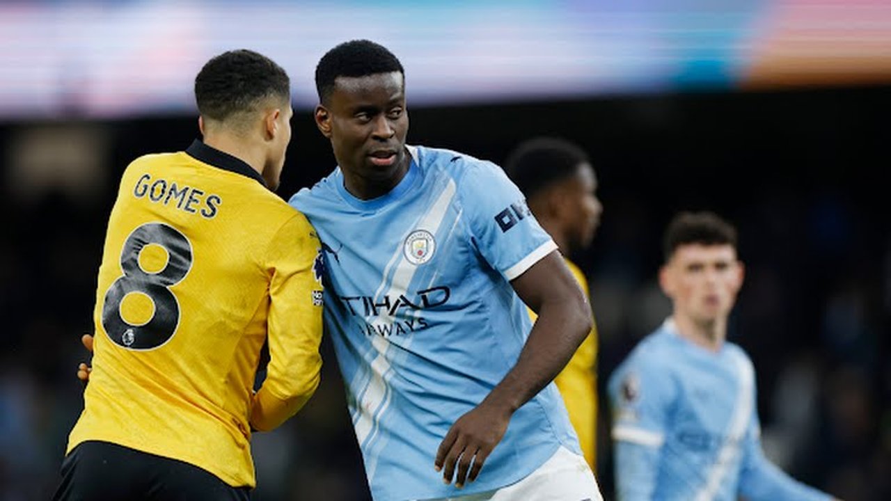 Manchester City celebra un gol ante Wolverhampton en la Premier League