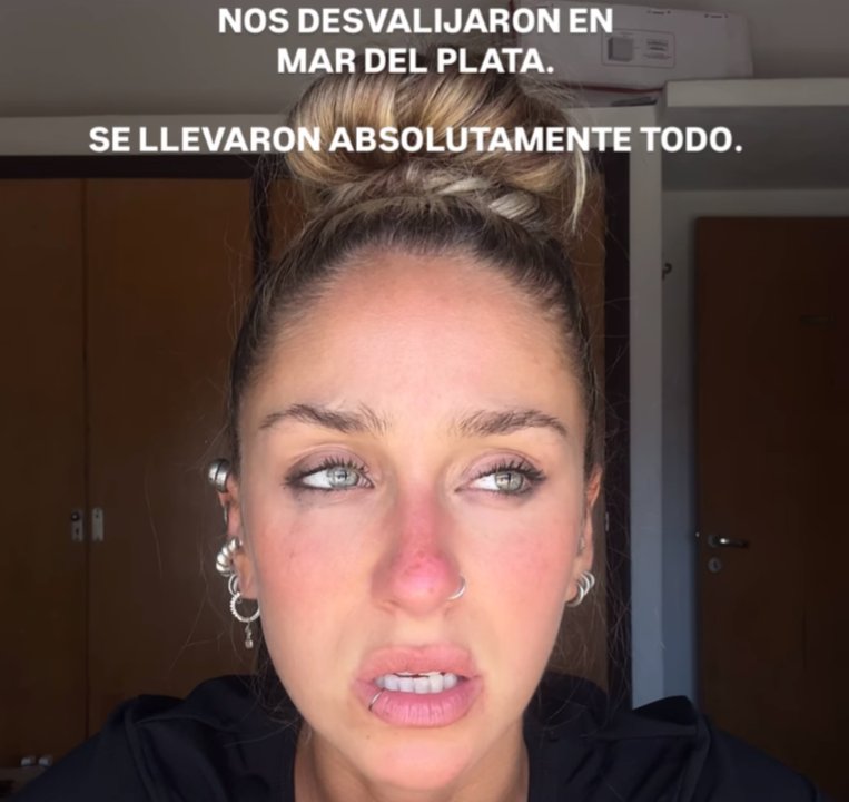 La influencer Mia Martínez, víctima de un robo en Mar del Plata