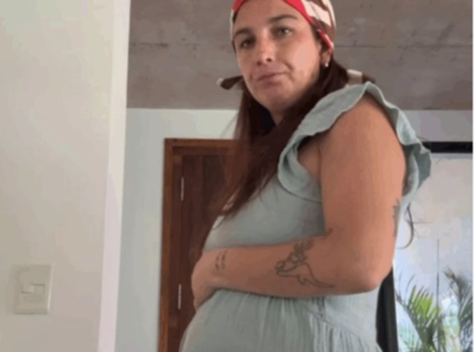 Juana Repetto embarazada, en la recta final antes de dar a luz a Timoteo