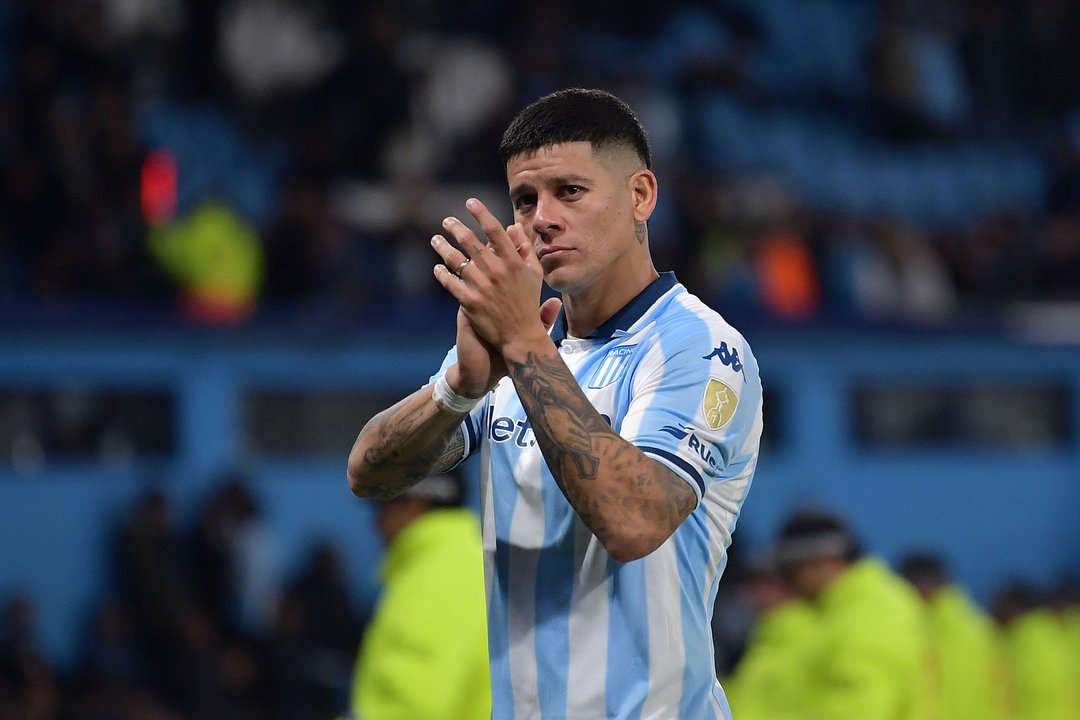 Marcos Rojo en la cuerda floja tras informe arbitral de su expulsión ante River