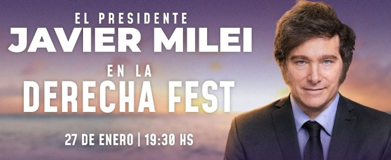 Javier Milei participa de La Derecha Fest en Mar del Plata