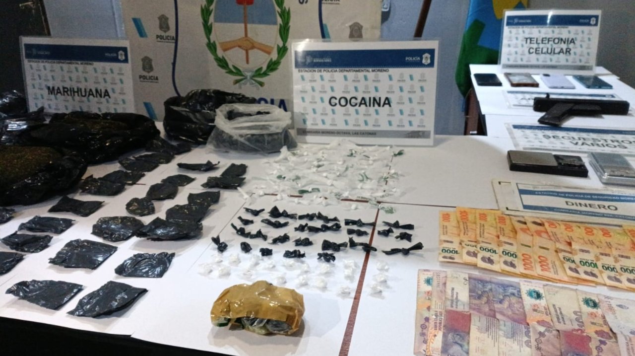 Operativo antidrogas en el partido bonaerense de Moreno