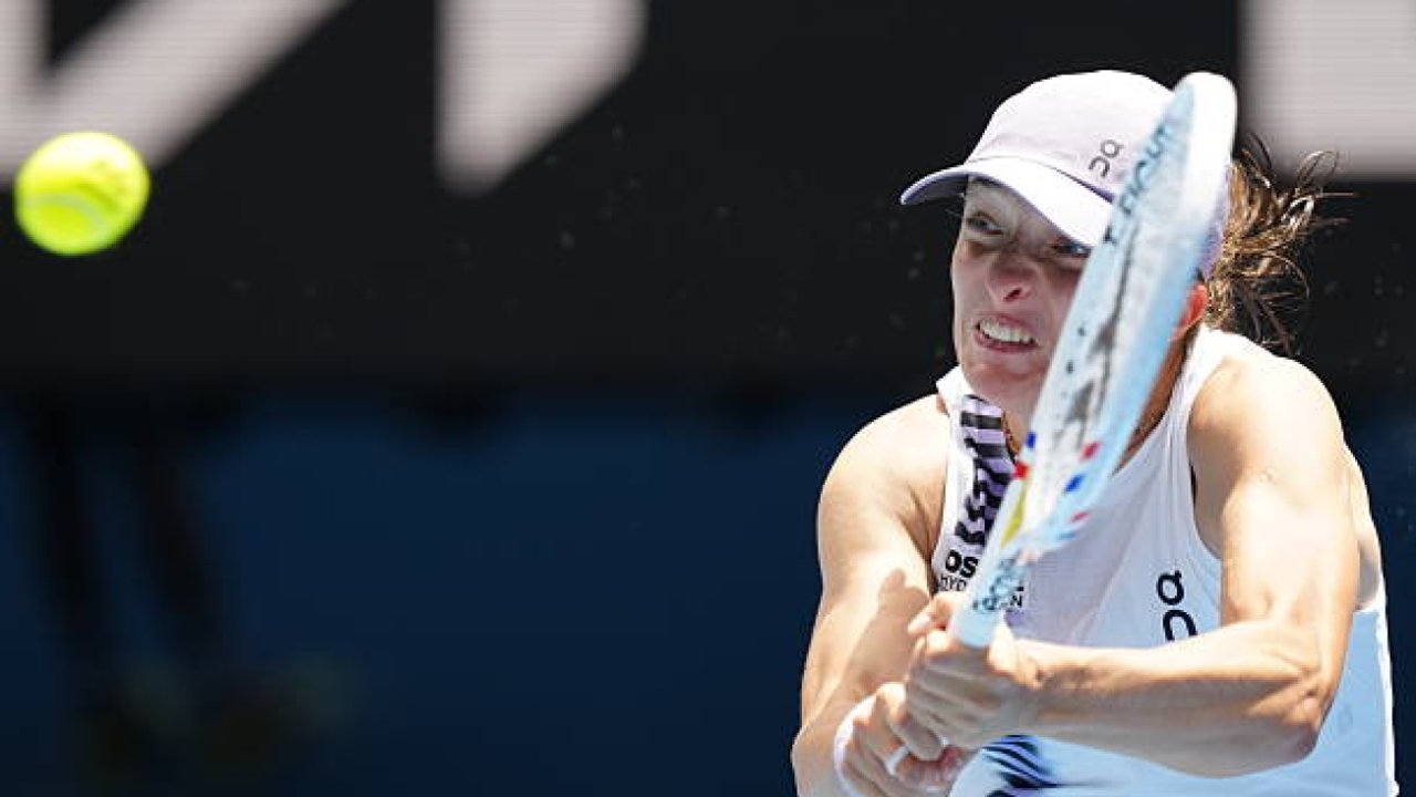 Iga Swiatek durante el Abierto de Australia
