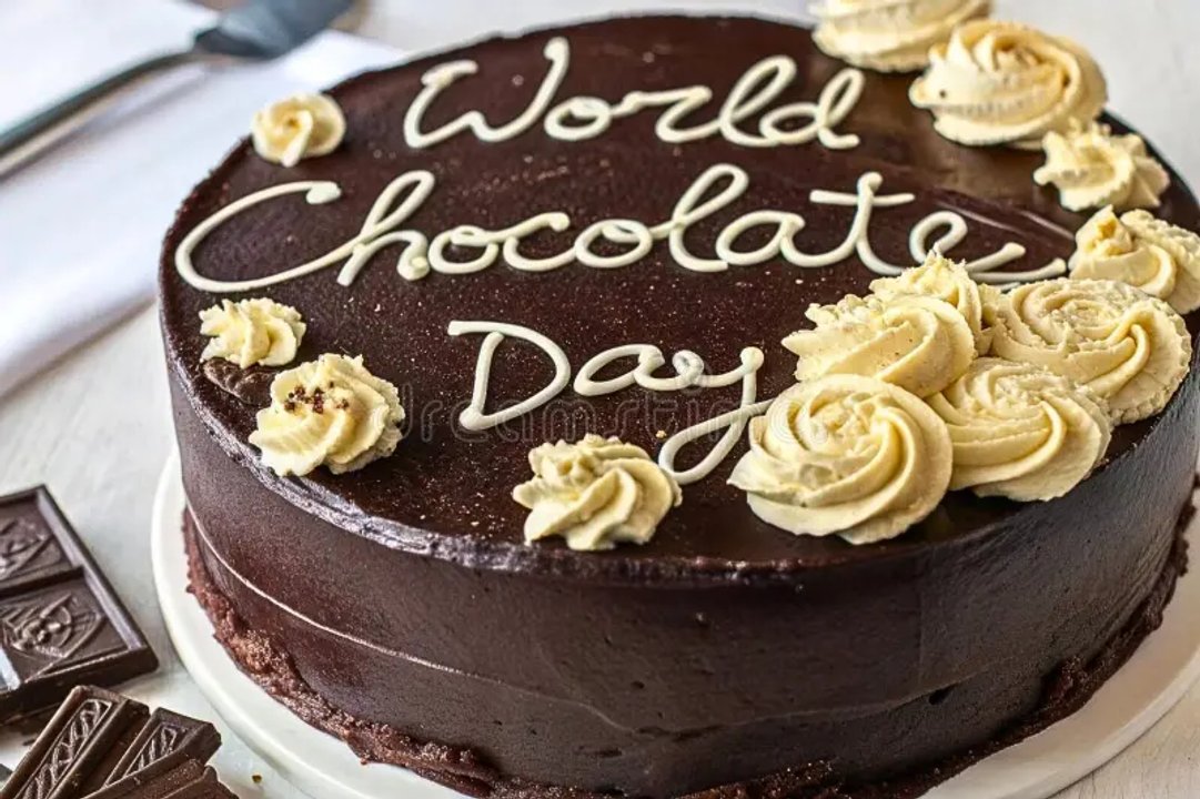 Porción de torta de chocolate sobre plato de postre