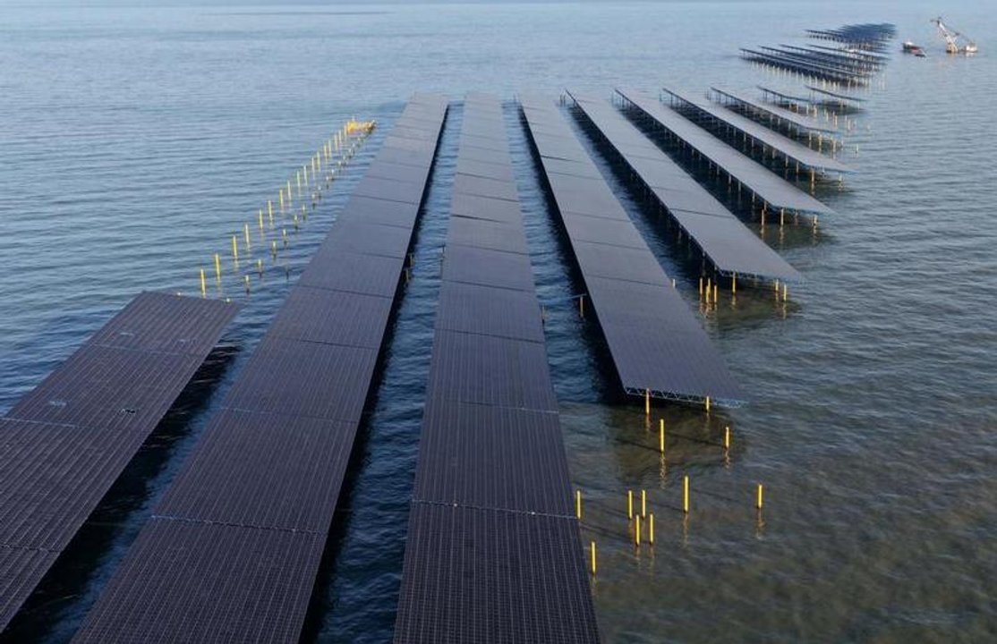 Planta de generación de energía solar en China