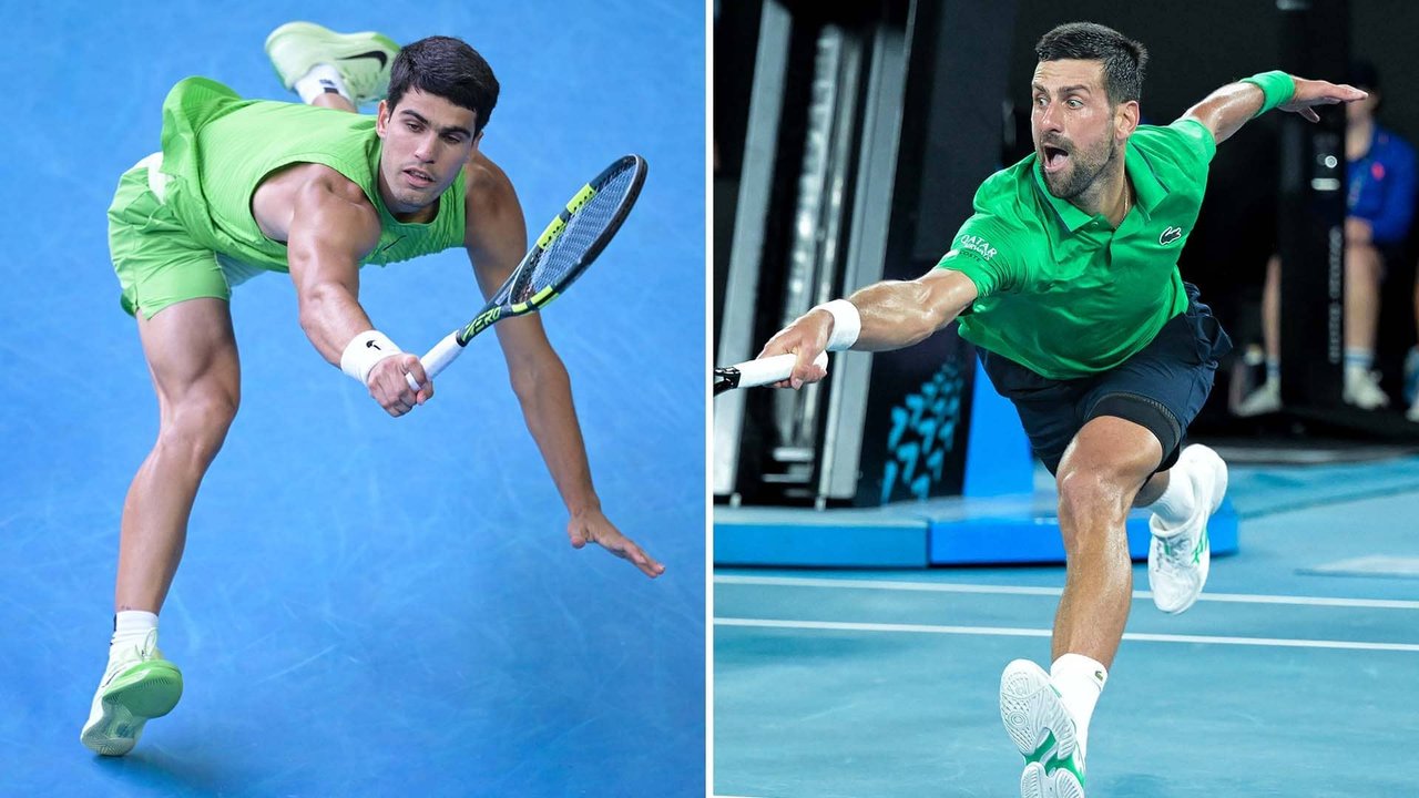 Carlos Alcaraz y Novak Djokovic se enfrentan en la final del Abierto de Australia