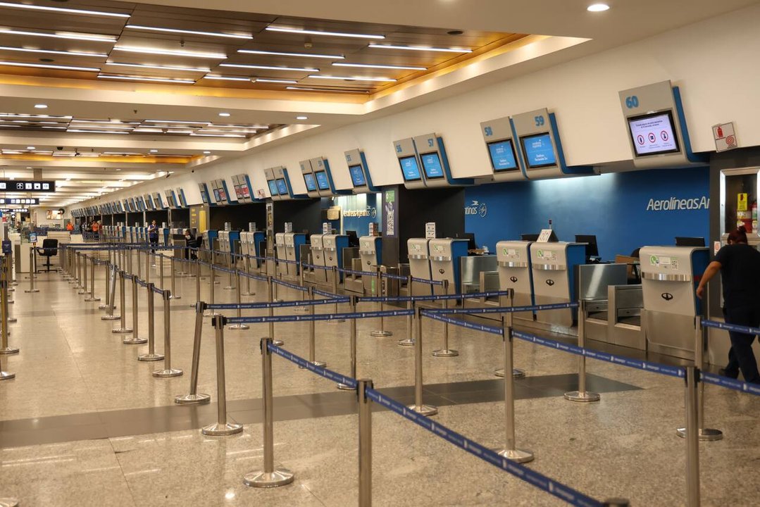 Trabajadores de ATE en protesta en aeropuertos