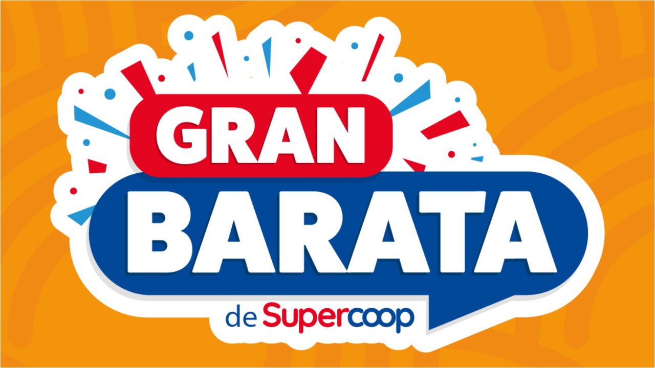 Góndolas de supermercado con ofertas de Supercoop
