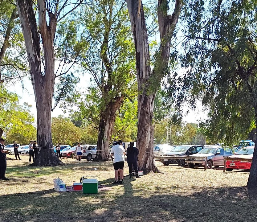 Estacionamiento de la República de los Niños, donde ocurrió el hecho