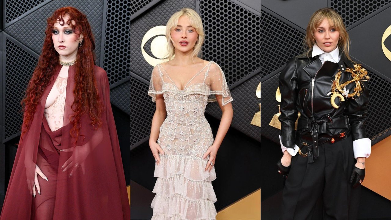 Figuras de la música en la alfombra roja de los Premios Grammy