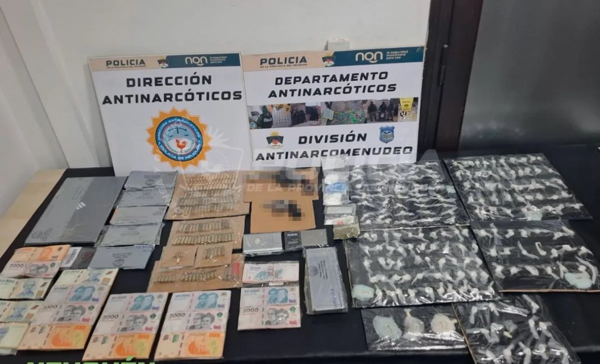Vivienda allanada por venta de droga en Atahualpa, Neuquén