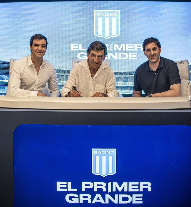 Juan Nardoni en Racing antes de su pase a Gremio