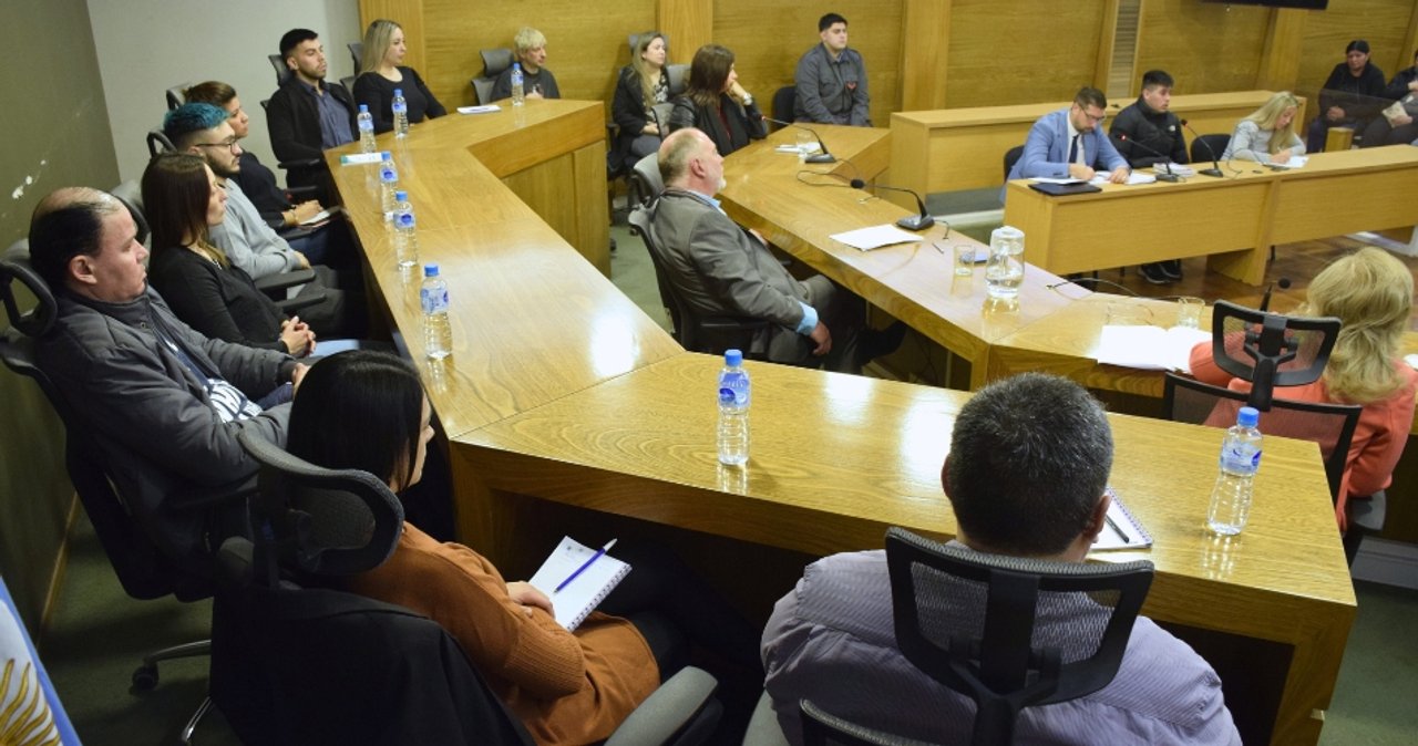 Sala de audiencias donde se realizan juicios por jurados en Córdoba