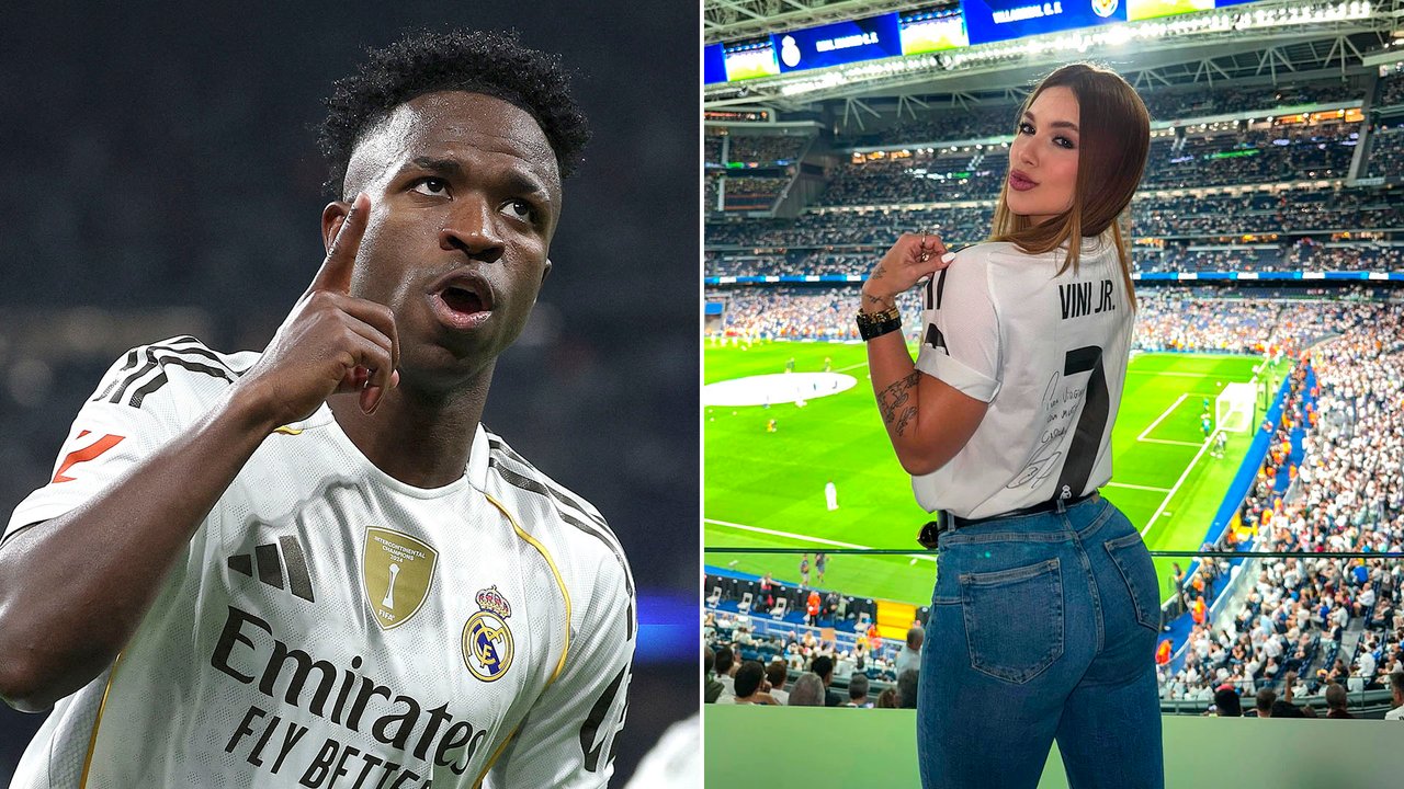 Virginia Fonseca y Vinicius Junior, en una escena íntima que ilustra los cuidados extremos del futbolista
