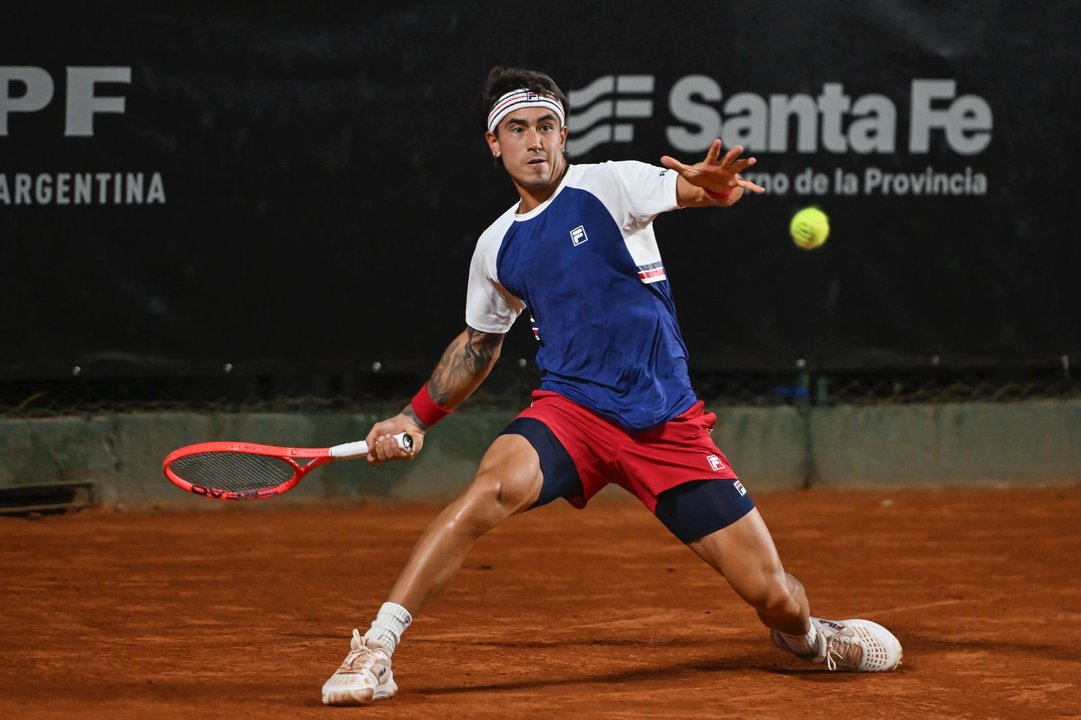Francisco Comesaña durante el Challenger de Rosario