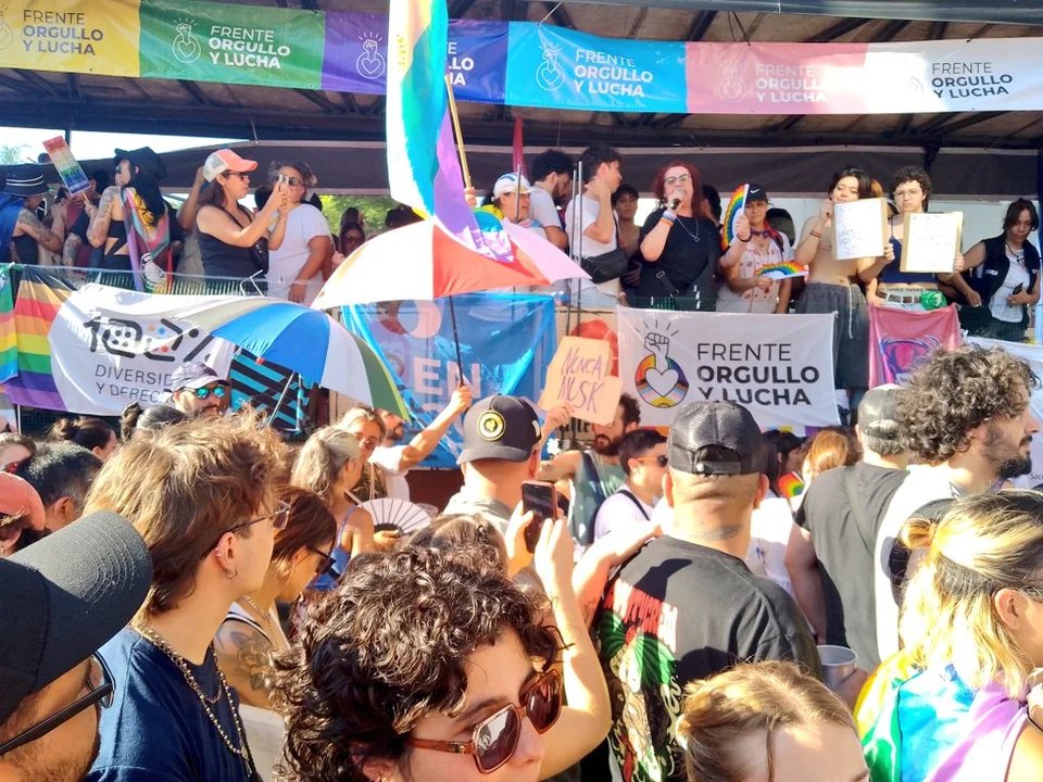 Segunda Marcha Federal del Orgullo Antifascista y Antirracista LGBTI+ en Buenos Aires