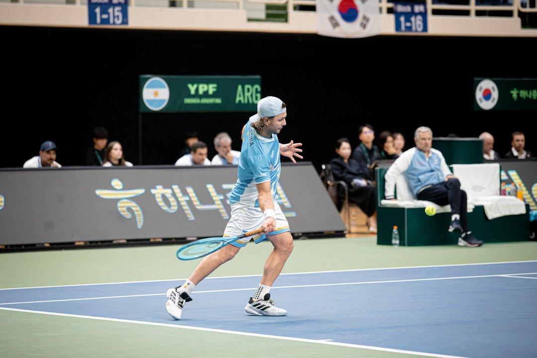 Selección argentina de tenis en la serie de Copa Davis ante Corea del Sur