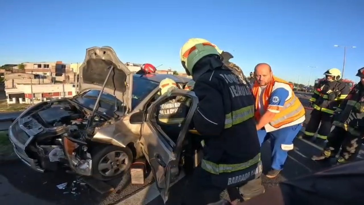 Operativo de emergencia por choque en Avenida General Paz