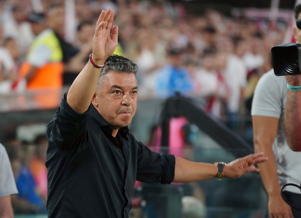Marcelo Gallardo durante la derrota de River ante Tigre en el Monumental