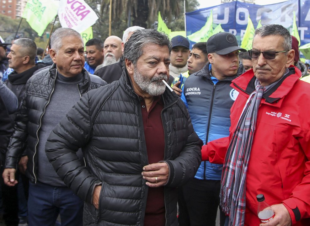 Gerardo Martínez durante una entrevista sobre la reforma laboral