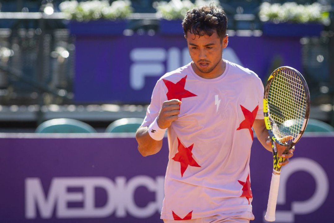 Hugo Dellien durante su debut en el Argentina Open