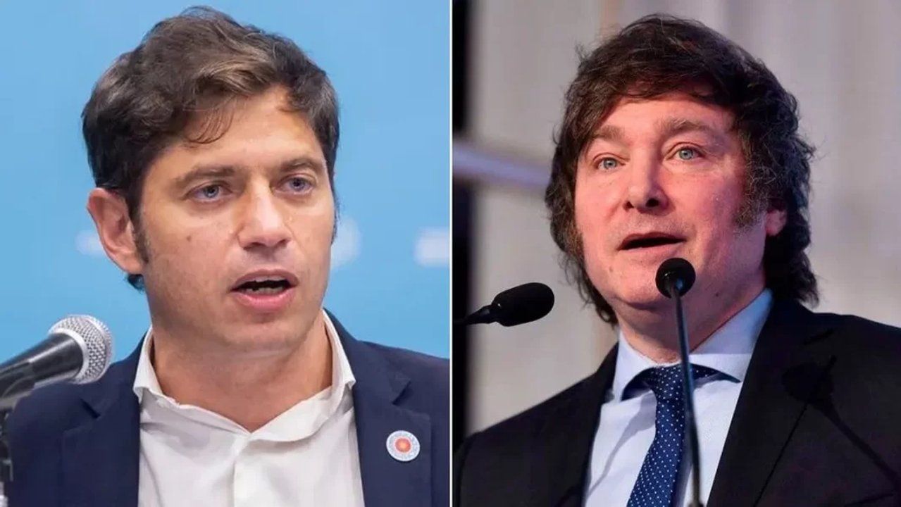 Axel Kicillof y Javier Milei, eje de una encuesta en el Conurbano bonaerense