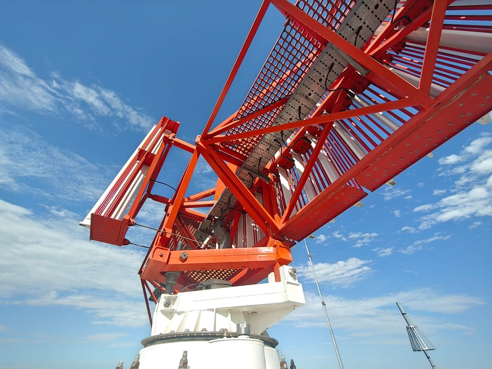 Radar secundario modernizado en Pehuajó, provincia de Buenos Aires