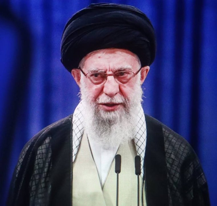 Ali Jamenei durante un acto oficial en Irán
