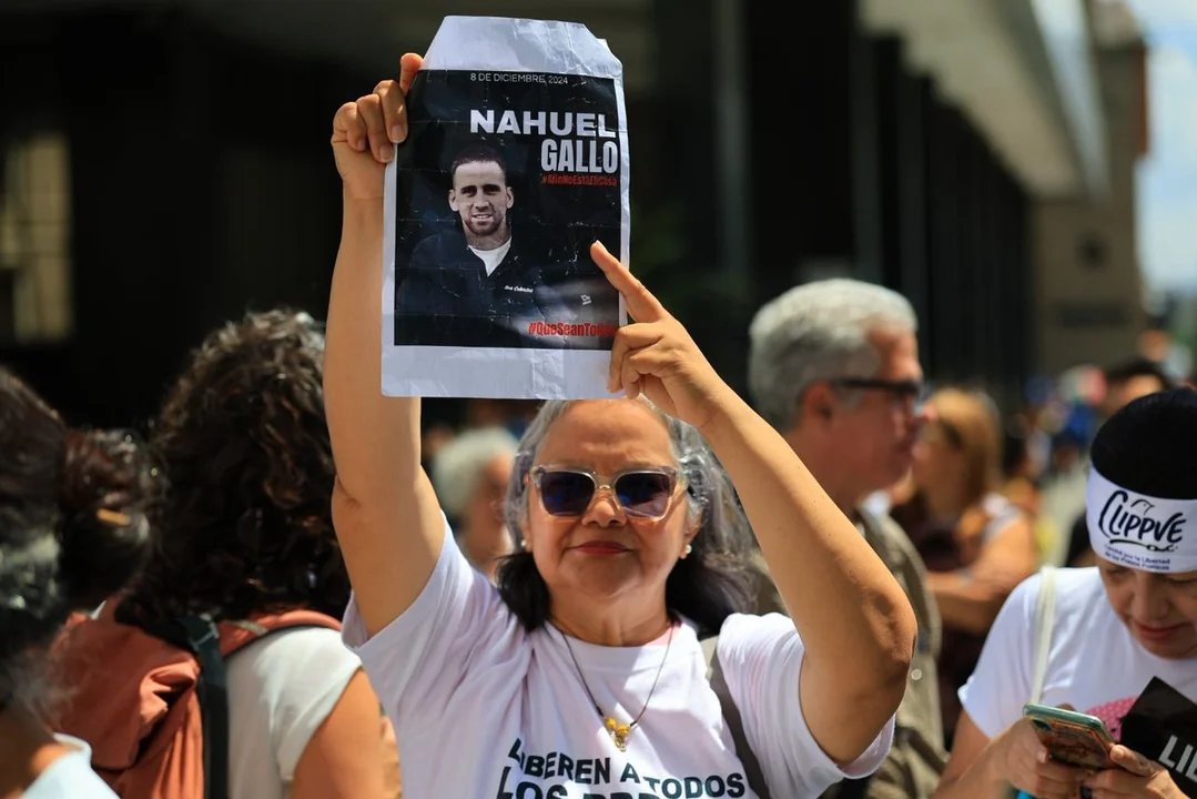 Yalitza del Valle García reclama por la liberación de Nahuel Gallo en Venezuela