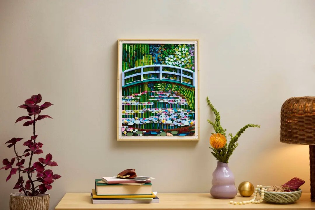 Set de LEGO inspirado en el cuadro Puente sobre un estanque de nenúfares de Claude Monet