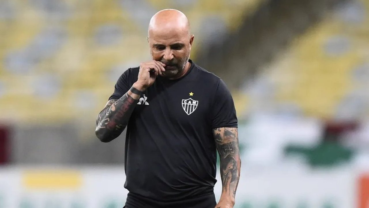 Jorge Sampaoli durante su etapa como entrenador de Atlético Mineiro