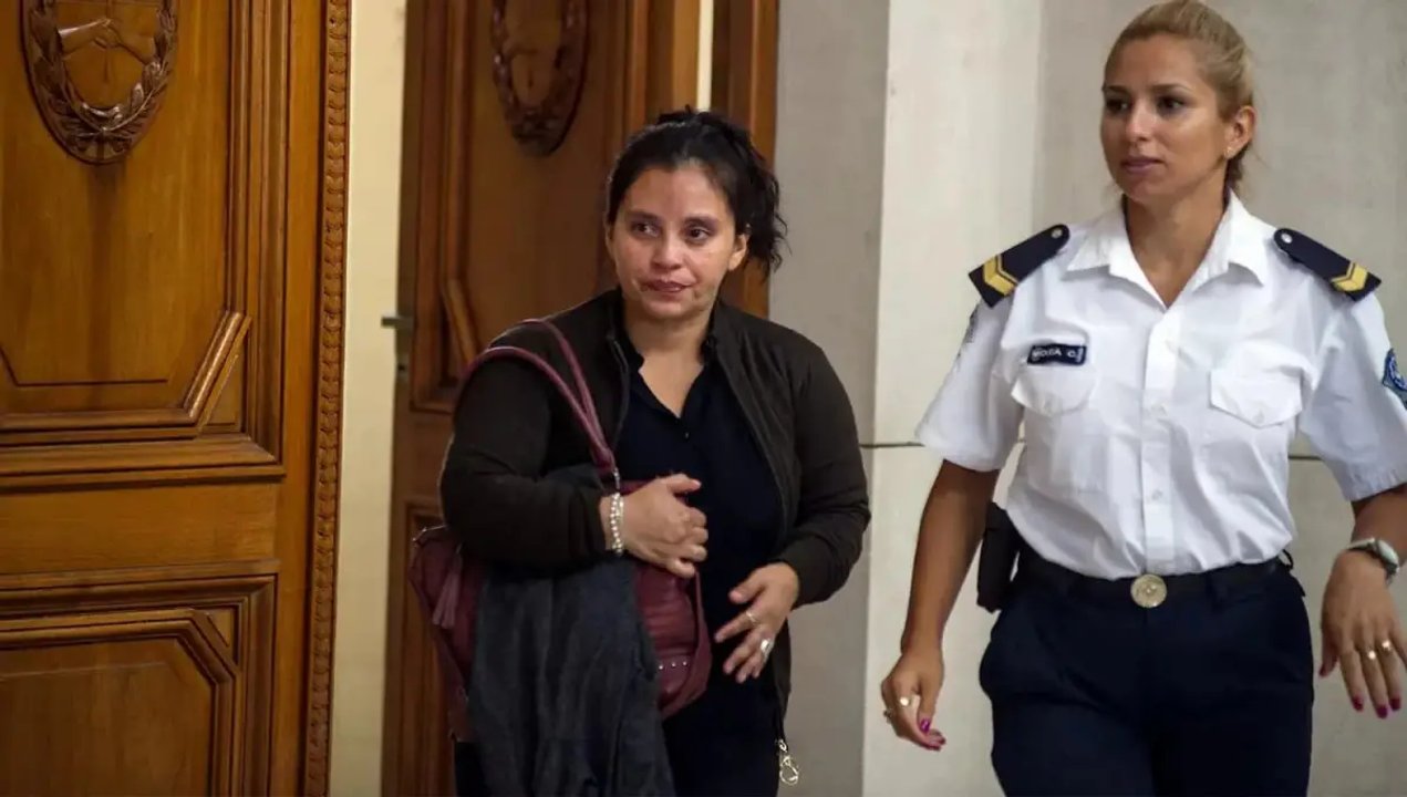 Virginia Mercado, amiga de Paulina Lebbos, durante la audiencia judicial