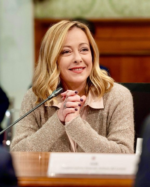 Giorgia Meloni llega a una cumbre de líderes de la Unión Europea