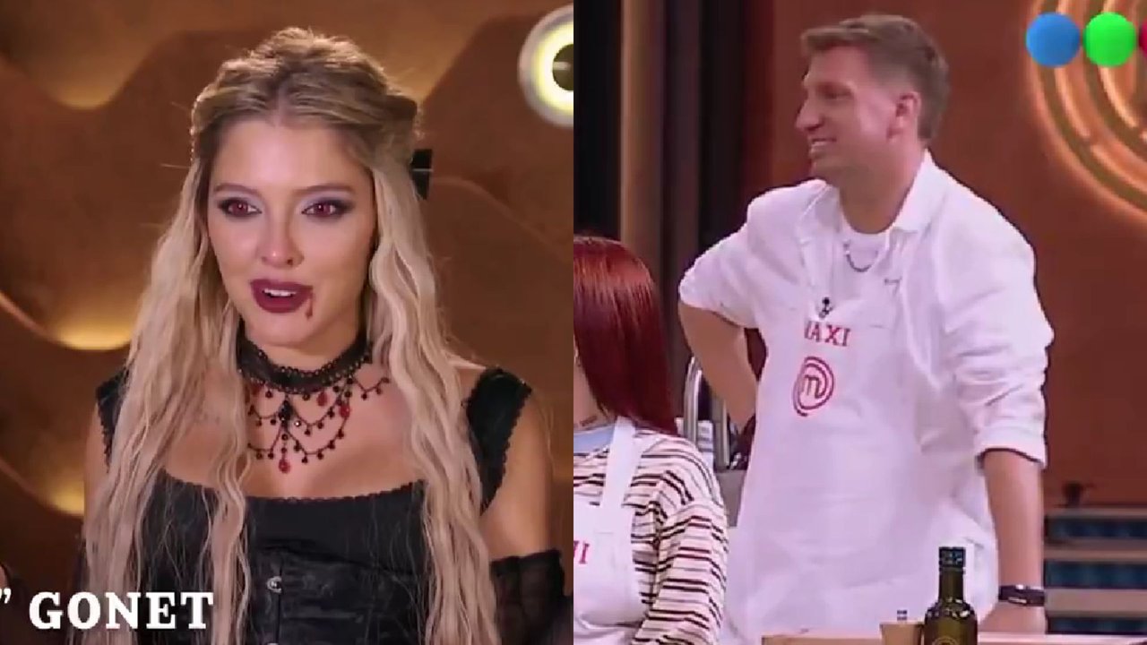 Sofía Gonet caracterizada como condesa Drácula en MasterChef Celebrity