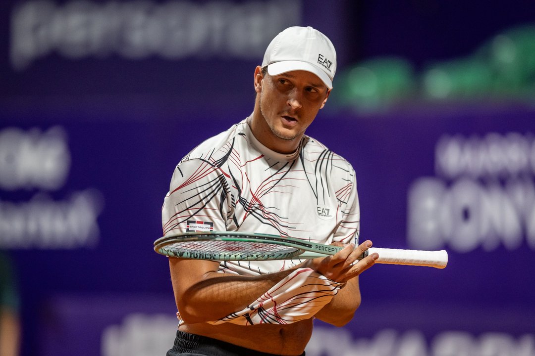Luciano Darderi celebra su triunfo ante Pedro Martínez en el Argentina Open