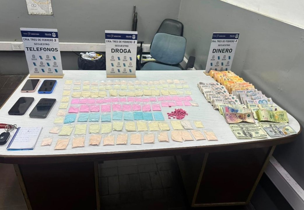 Elementos secuestrados en el operativo Las Damas de Rosa