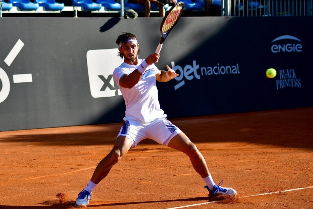 Thiago Tirante celebra un punto en el Rio Open 2026