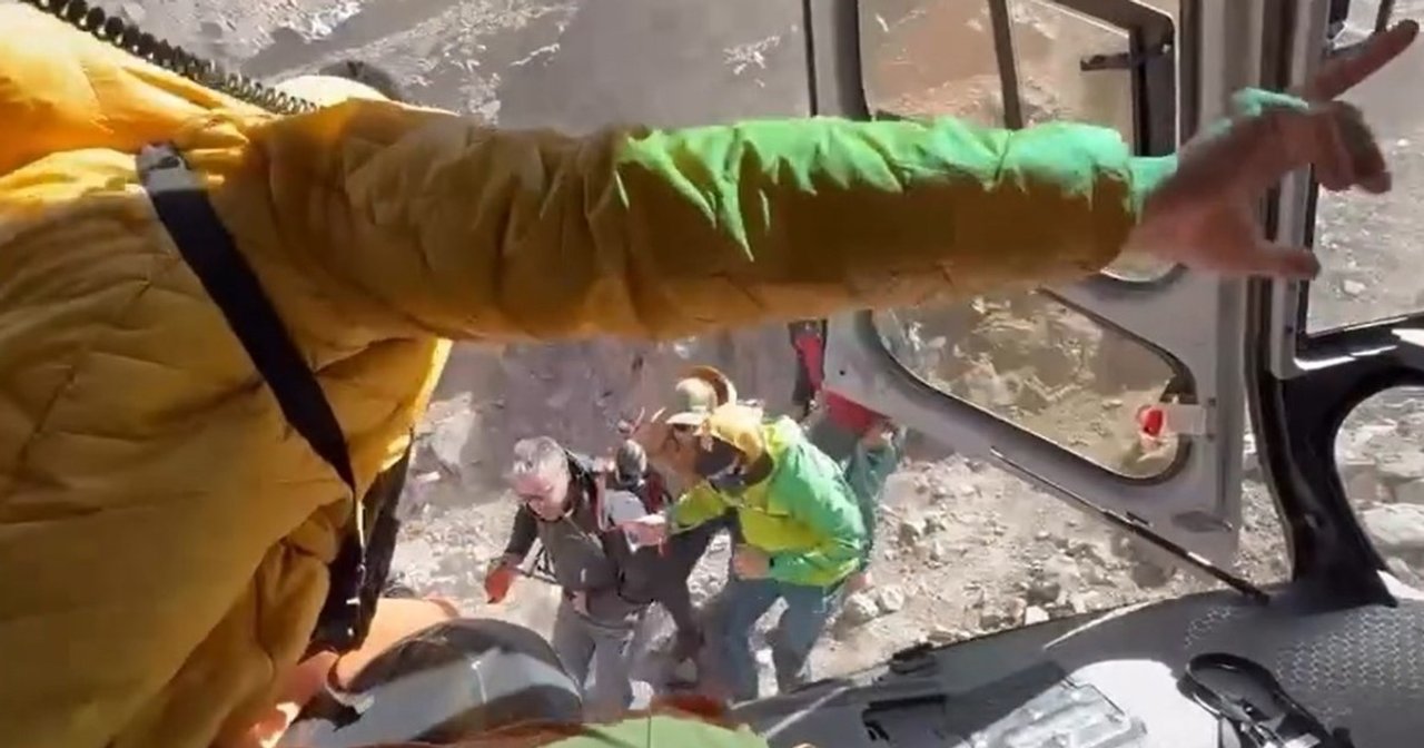 Operativo de rescate de un guía de montaña en el Aconcagua