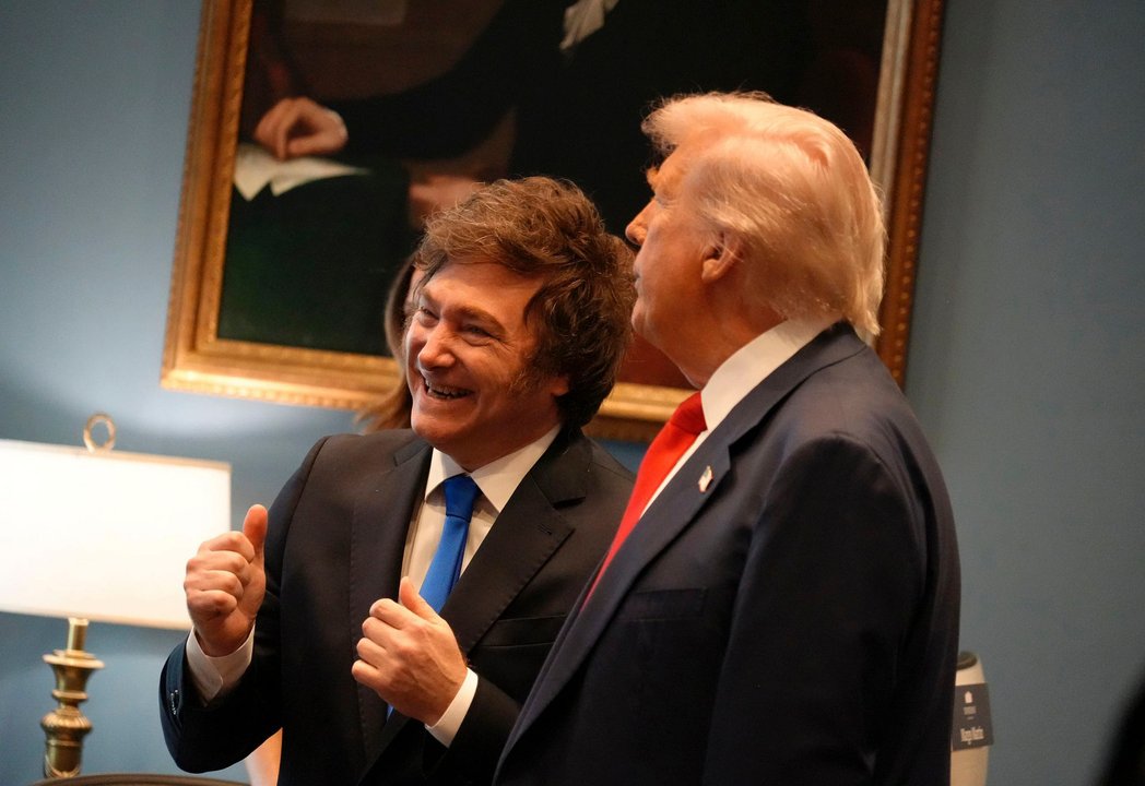Javier Milei antes de su viaje a Estados Unidos para participar del Consejo de Paz de Donald Trump