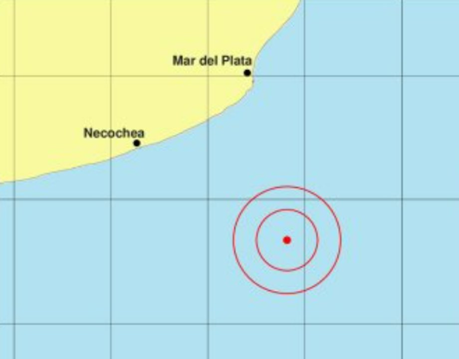 Vista de la ciudad de Mar del Plata, afectada por un sismo leve