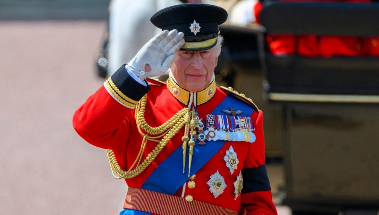 El rey Carlos III de Gran Bretaña durante un acto oficial