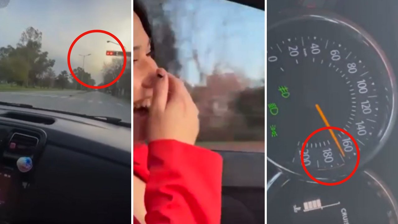 Dos mujeres se filman manejando a más de 180 km/h en Berisso