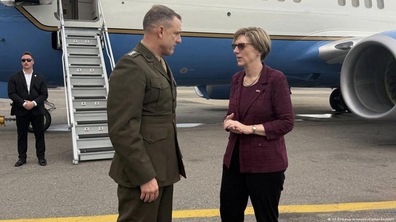 El general Francis L. Donovan durante su visita oficial a Venezuela