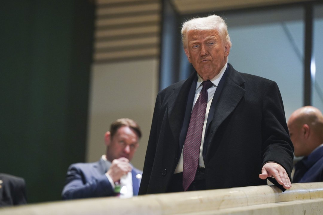 Donald Trump durante una conferencia de prensa en la Casa Blanca