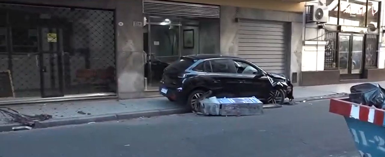 Patrullero y operativo policial tras un choque en San Cristóbal