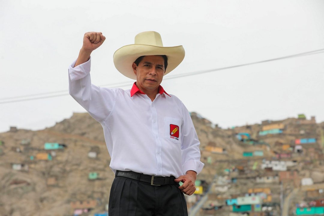 José Balcázar, presidente interino de Perú, durante un acto oficial