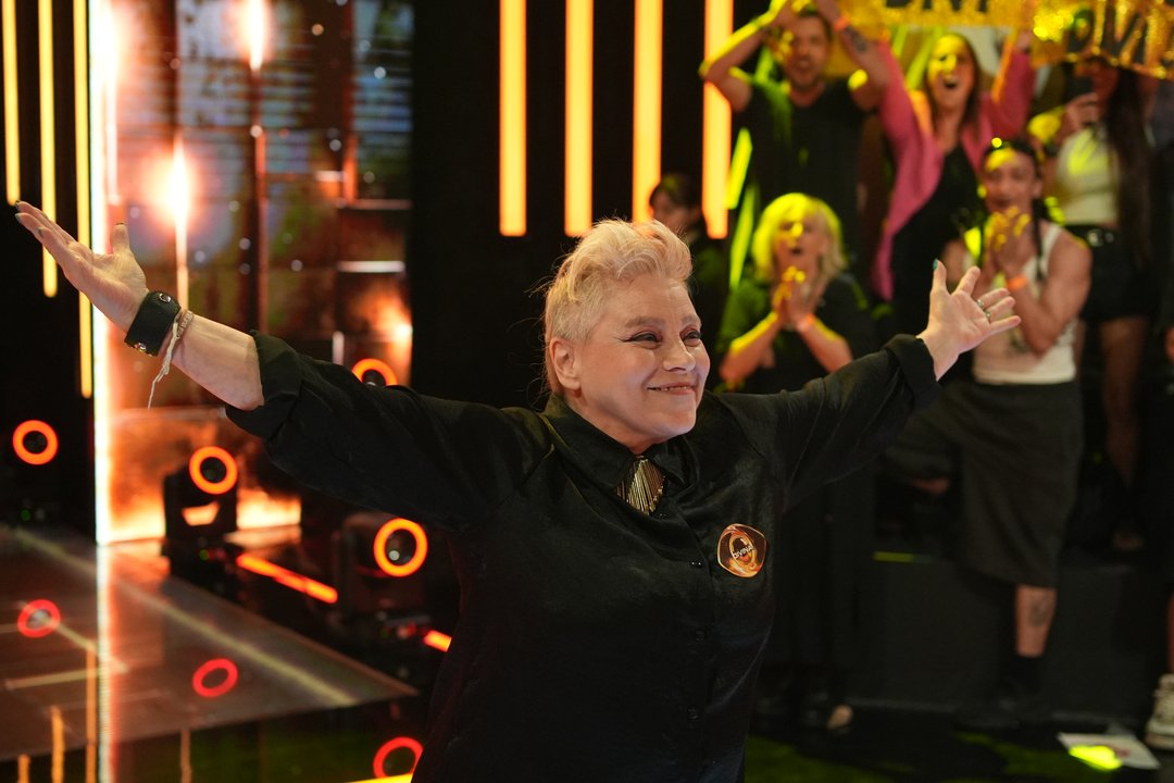 Divina Gloria en su ingreso a Gran Hermano Generación Dorada