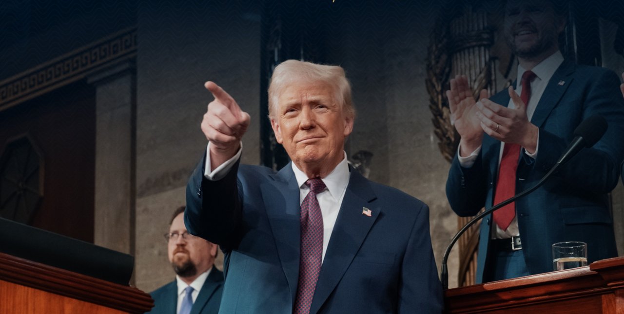 Donald Trump durante su discurso del Estado de la Unión en el Capitolio de Estados Unidos